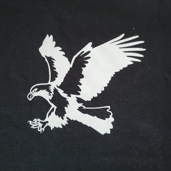 Eagle Print Crew Neck T-Shirt - Picture 2 of 7